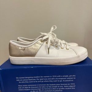 KEDS - white/gold, 5.5US